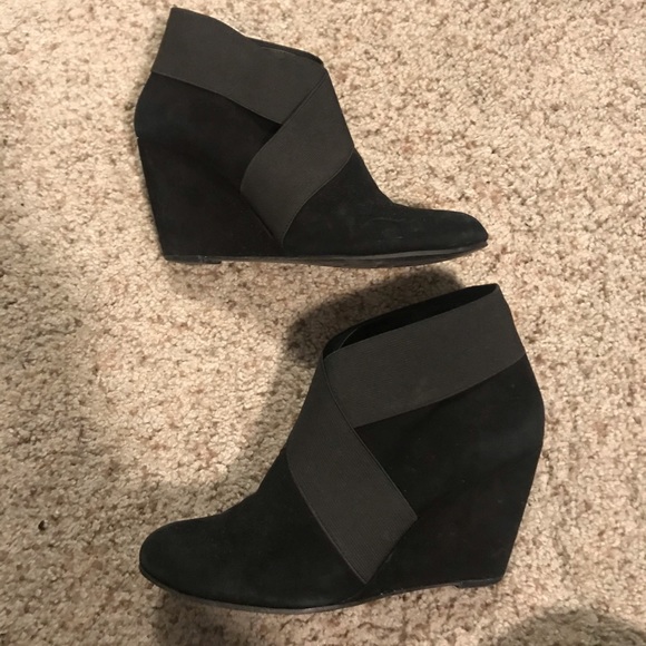 Black wedge booties - Picture 7 of 7